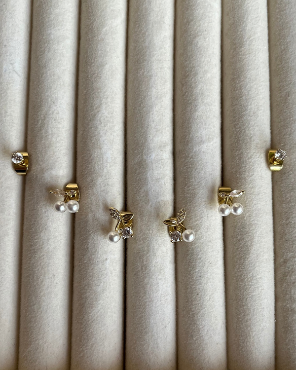 Producto - Mix de aros cereza dorados
