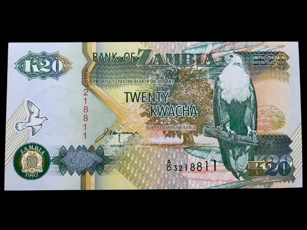 Producto - Zambia (1992) 20 Kwacha
