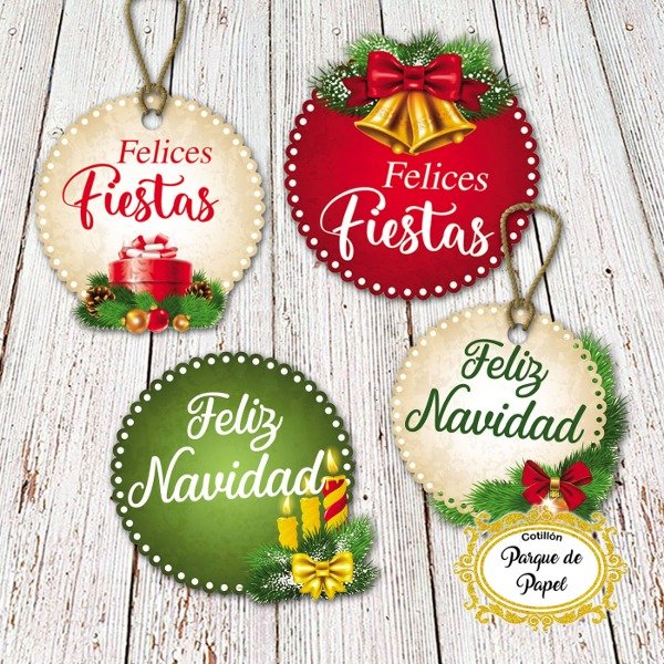Producto - Circulos "Felices Fiestas"