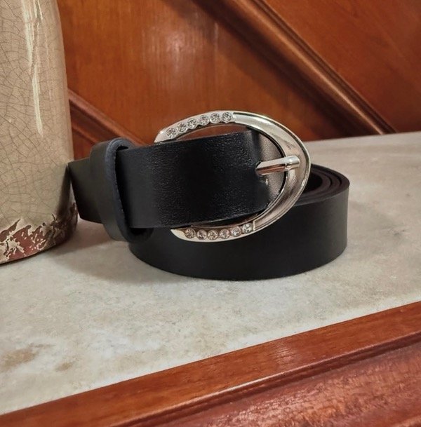 Producto - Cintos negros hebilla con glitters