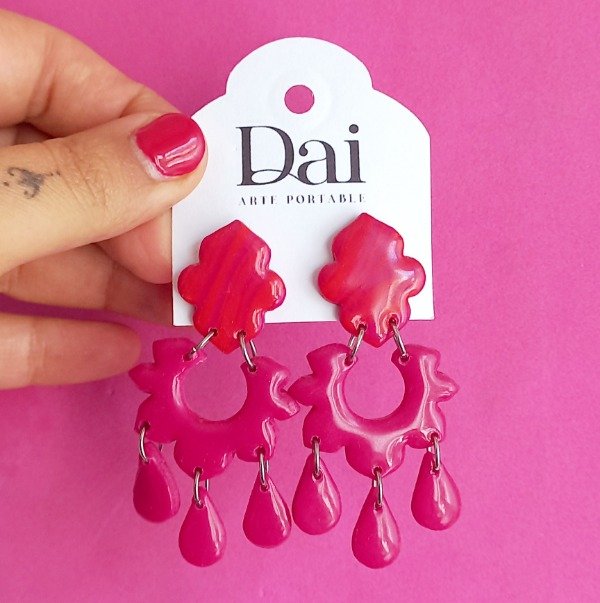 Producto - Aros Maktub Fucsia