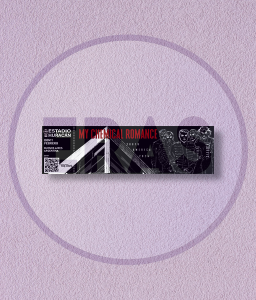 Producto - ENTRADA HOLOGRÁFICA - MY CHEMICAL ROMANCE - HURACÁN 2026