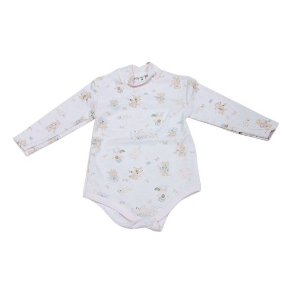 Producto - Media Polera Body Beba Avioneta rosa T3 y T4