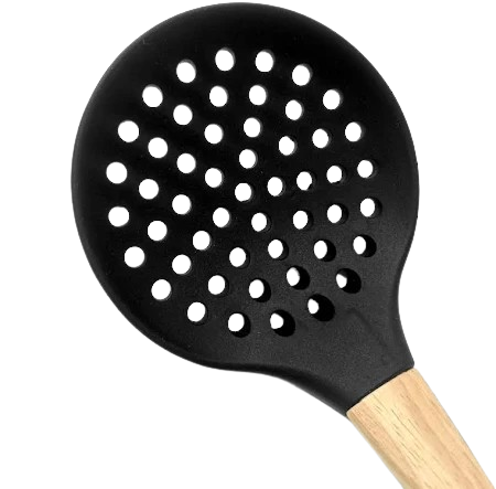 Producto - UTENSILLO ESPUMADERA SILICONA MGO MADERA