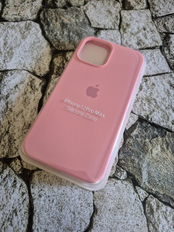 Producto - Funda silicone case logo Iphone 12 Pro Max rosa