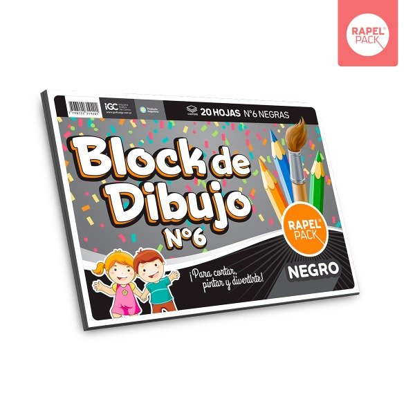 Producto - Block de dibujo n6 negro