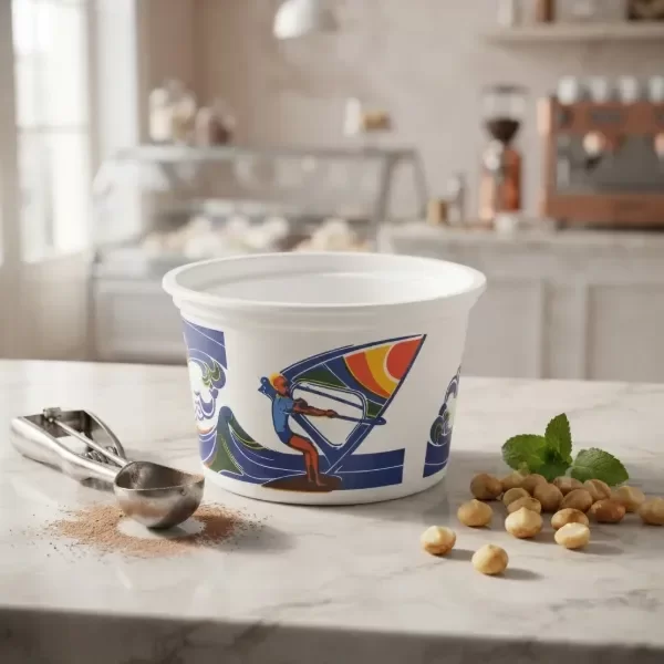 Producto - POTE PLASTICO HELADO IMPRESO SIN TAPA 125 Cc X 100 Unid - 1