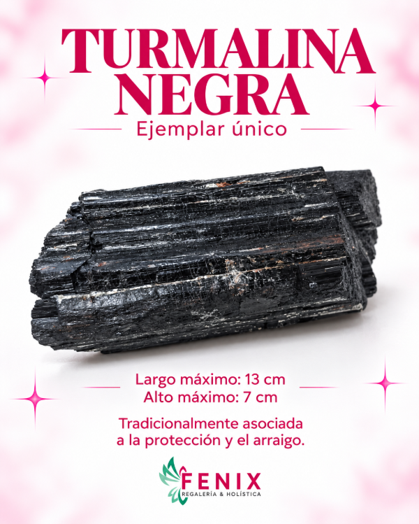 Producto - Turmalina Negra en Bruto  Ejemplar Único 13 x 7 cm