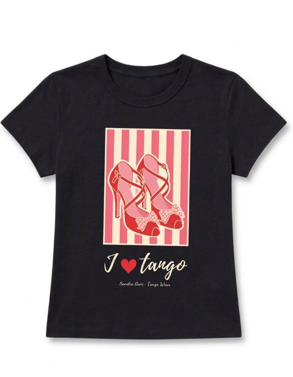 Producto - Baby Tee Zapatos de Tango - Negra - 2