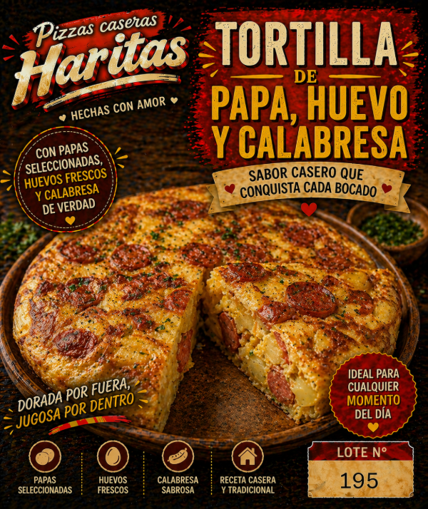 Producto - Tortilla de Papa a la Calabresa