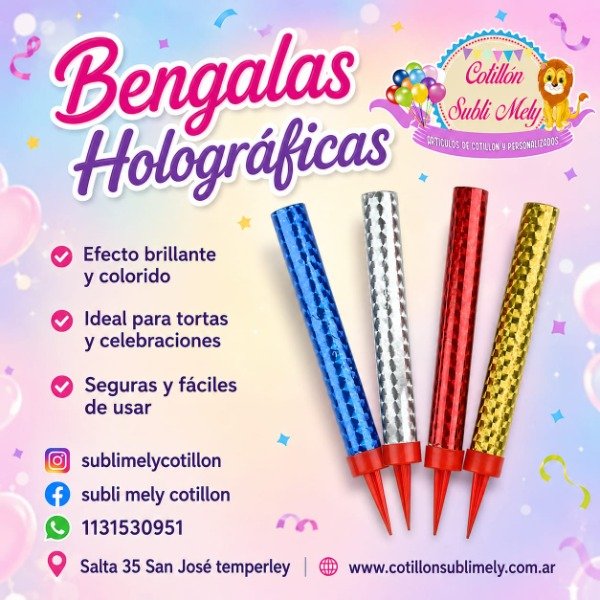 Producto - BENGALA HOLOGRAFICA DE COLOR