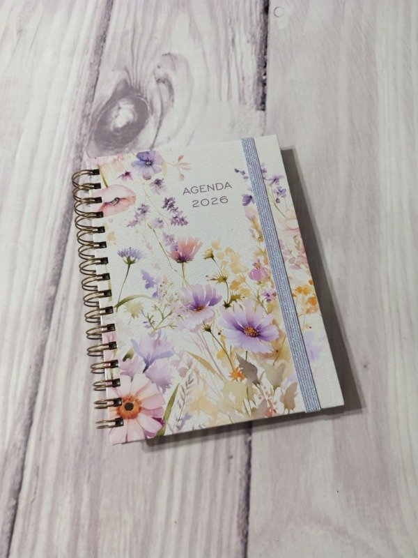 Producto - Agenda Flores Silvestres 2026 (semana a la vista) anillada