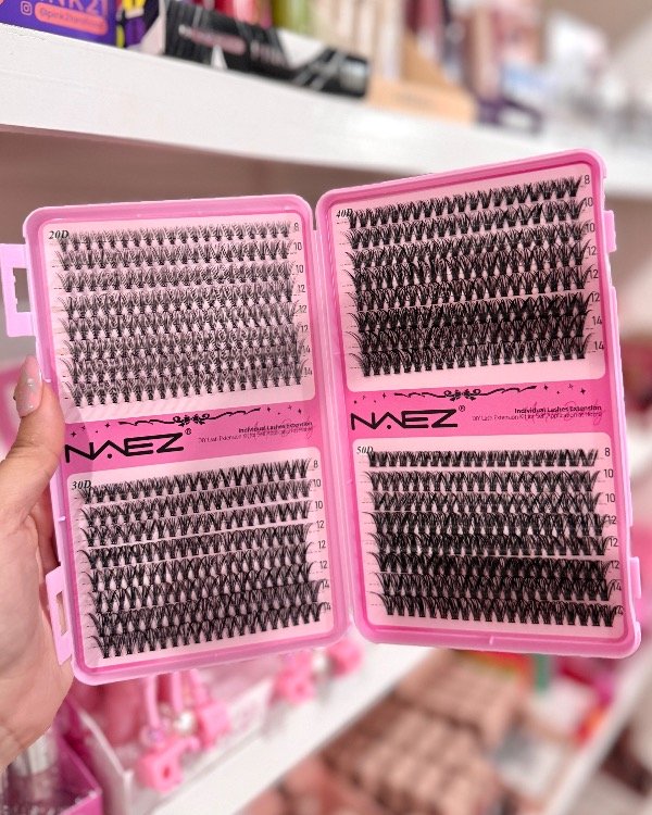 Producto - Extensiones de pestañas tipo racimo DIY 20D+30+40D+50 NAEZ