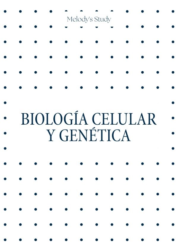 Producto - Apunte de Biología Celular y Genética