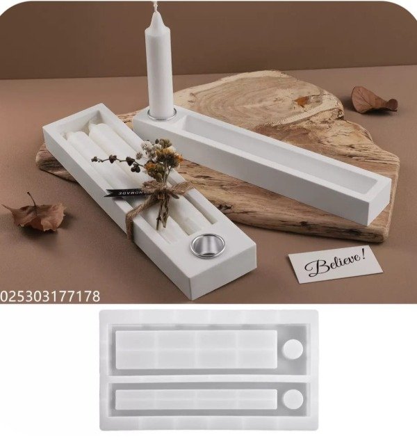 Producto - MOLDE PORTAVELA RECTANGULAR GRANDE