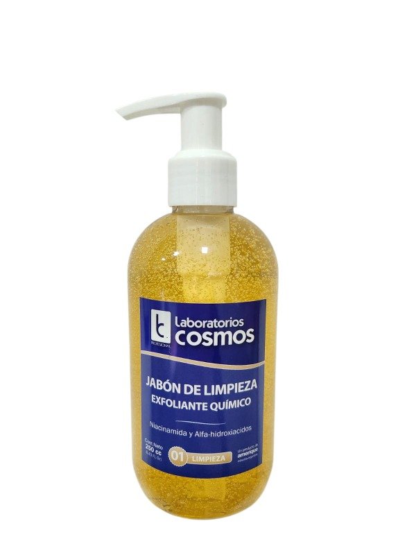 Producto - Gel de limpieza facial liquido con niacidamida y alfahidroxiacidos x 250cc