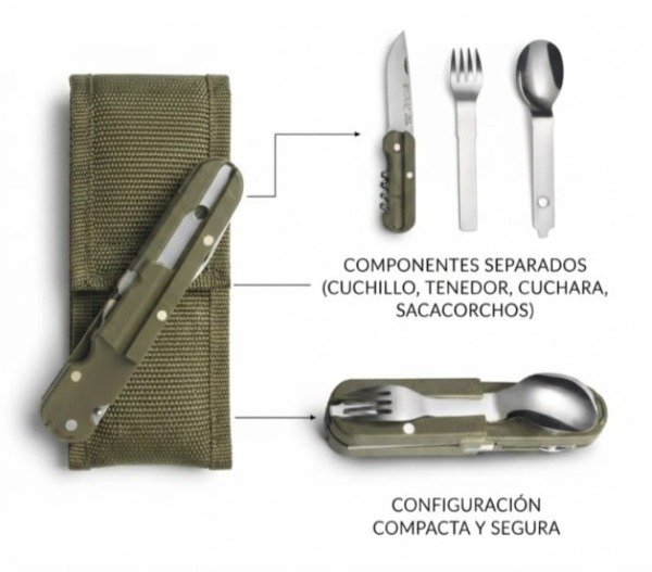 Producto - Cubierto camping plegable