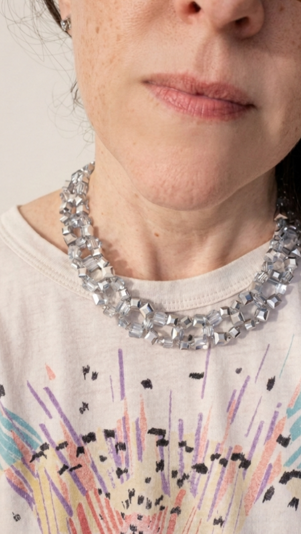 Producto - Collar Cubico Plata - 9