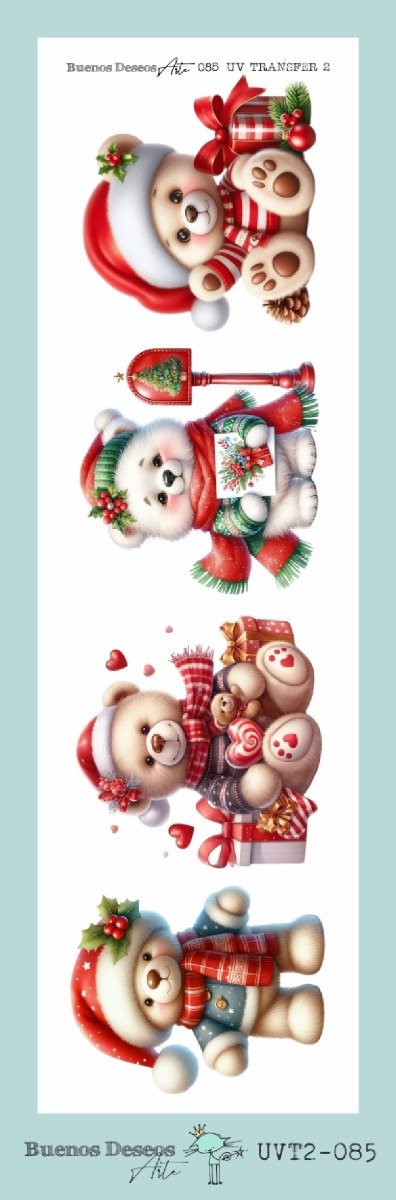 Producto - NAVIDAD - Lamina DECO TRANSFER FACIL UVT2 085 8,5x28cm