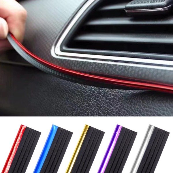 Producto - Moldura Decorativa de Encastre PVC Cromada  Rollo 5 Metros + Espátula de Regalo