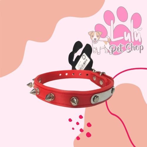 Producto - COLLAR SILICONADO CON TACHAS