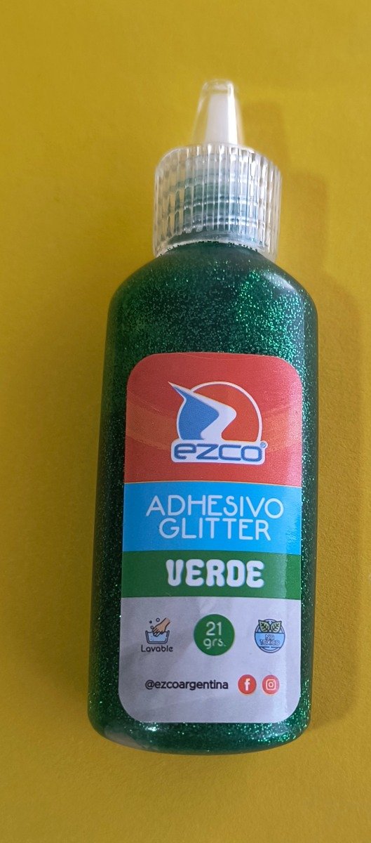 Producto - Adhesivo glitter verde 21 GR
