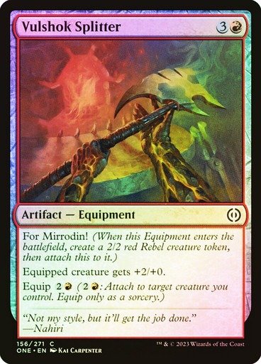 Producto - Vulshok Splitter Foil  Phyrexia: All Will Be One