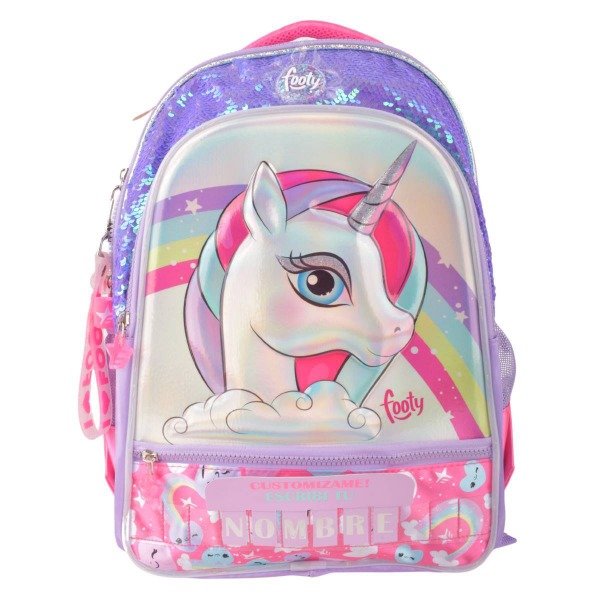 Producto - Mochila Espalda Footy 18" UNICORNIO