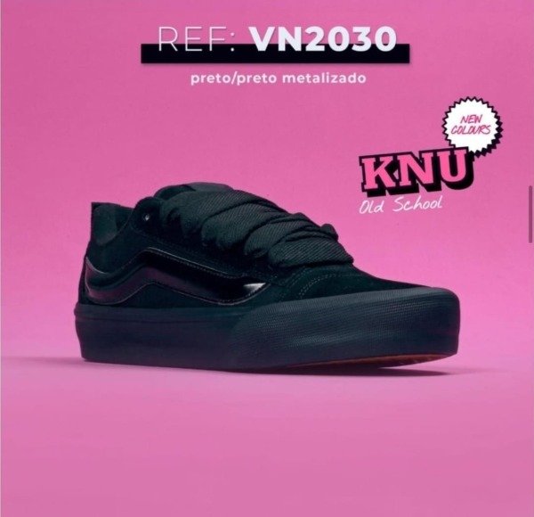 Producto - ZAPATILLAS VANS KNU SKOOL NEGRAS PRETO METALIZADO