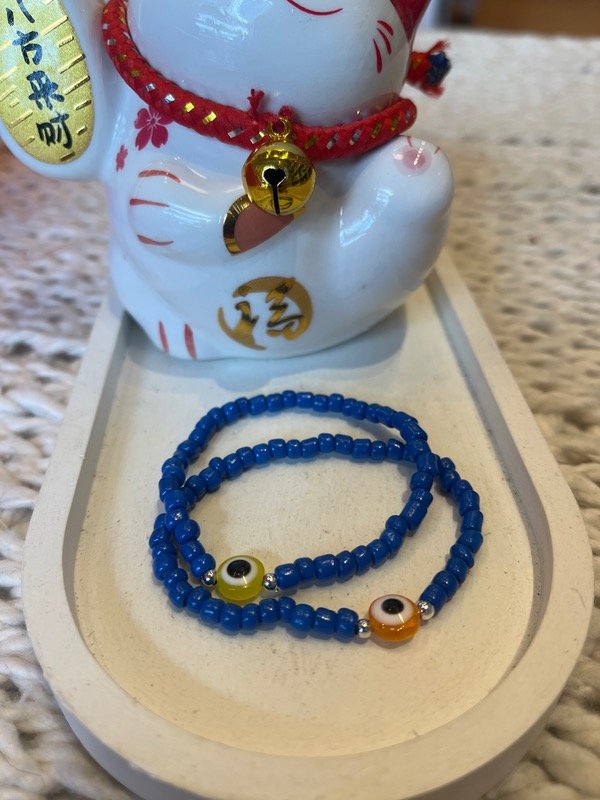 Producto - Pulsera Dúo Ojitos Azul