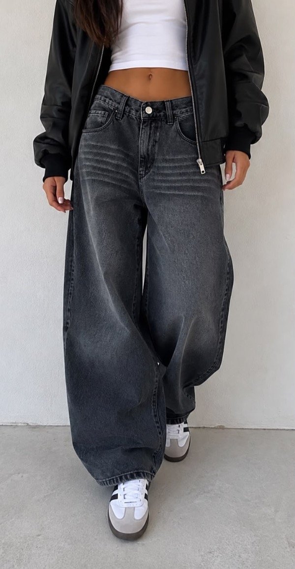 Baggy Mónaco rígido/tiro alto
