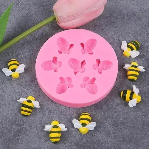 Producto - Molde de silicona 7 abejas r.i - 0