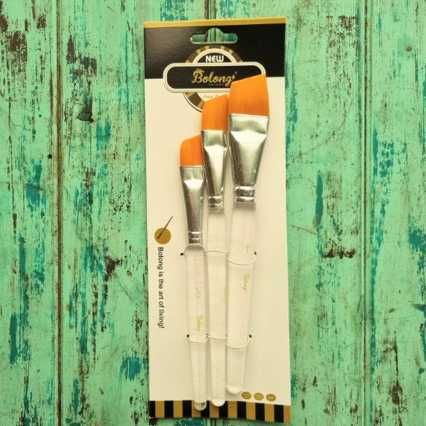 Producto - Pinceles x3 ANGULARES mango transp.