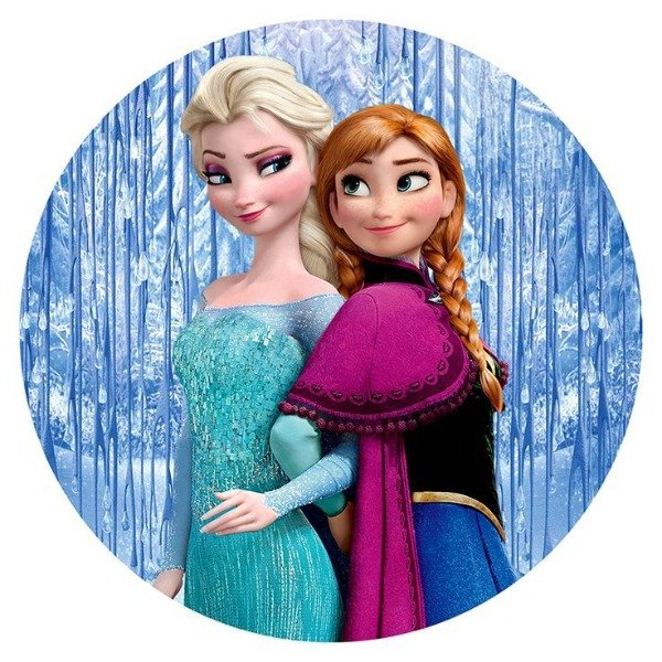 Producto - Lamina comestible redonda 20cm frozen 2