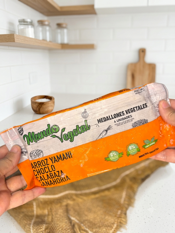 Producto - MEDALLON DE ARROZ YAMANI, CHOCLO, CALABAZA Y ZANAHORIA X 4 UN. - 3