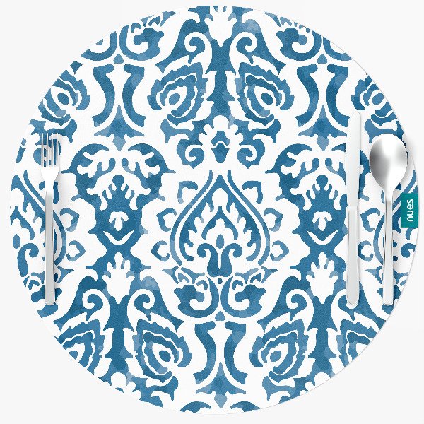 Producto - Set x 4 individuales redondos Indigo