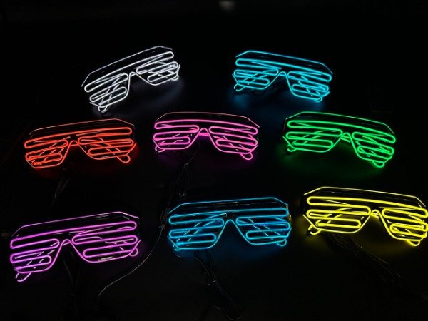 Producto - YJ0621 Anteojo Lente Risky Neon Led Flogger
