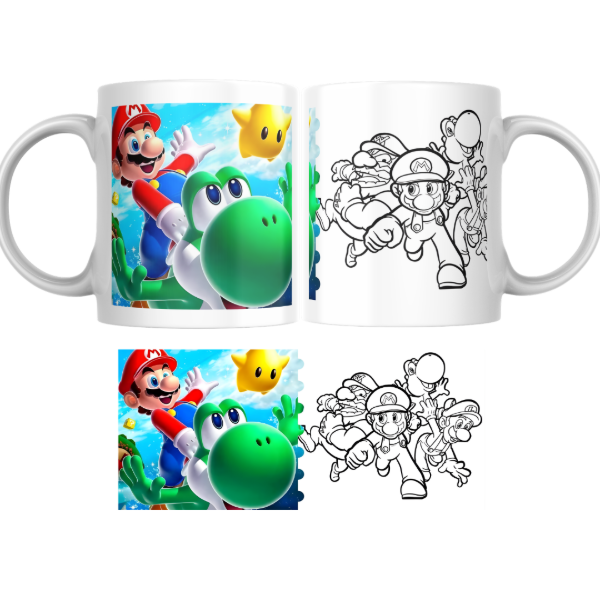 Producto - Taza - Mario 1 (para pintar) - 0