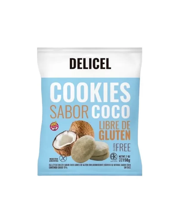 Producto - Cookies de Coco SIN GLUTEN Delicel 150gr