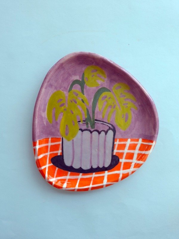 Producto - Plato irregular chico Monstera