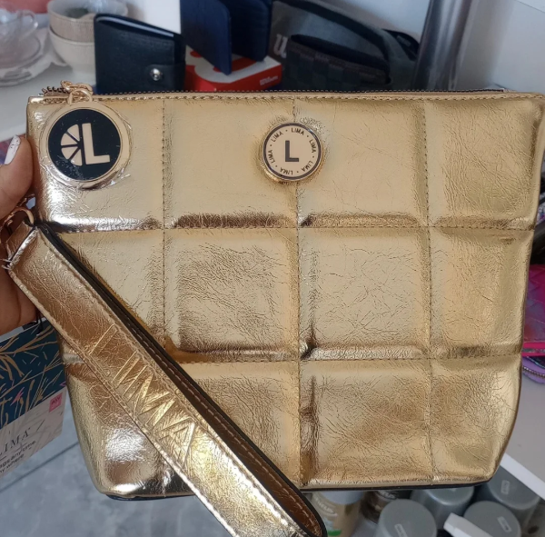 Producto - Porta Cosméticos LIMA dorado