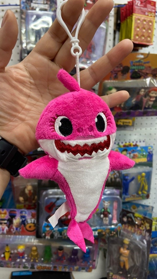 Producto - Peluche Llavero Baby Shark Mama (rosa)