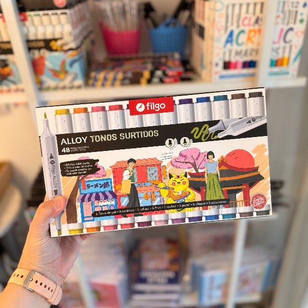 Producto - Marcadores Filgo Alloy tonos surtidos x 48 colores