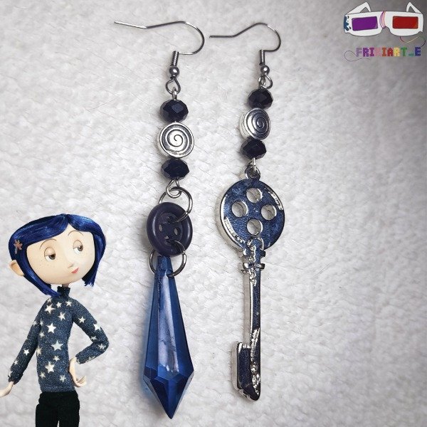 Producto - Aros Llave Coraline Metal