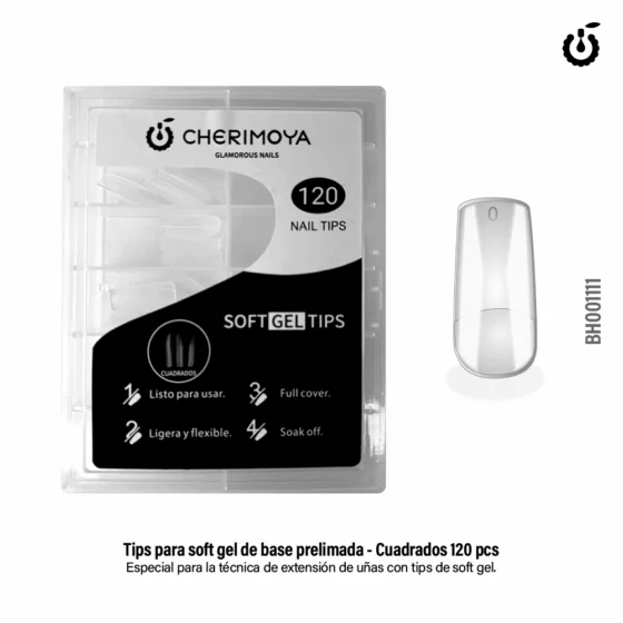 Producto - TIPS SOFT GEL CHERIMOYA CUADRADOS PRELIMADOS X120U