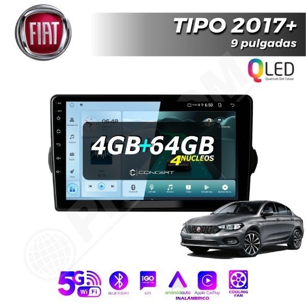 Producto - MULTIMEDIA FIAT 500 2011/15- 9 PULGADAS CARPLAY Y ANDROID AUTO