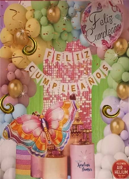 Producto - Set de Globos Colores Pasteles Mariposas y Deco Party . 69 Artículos - 0