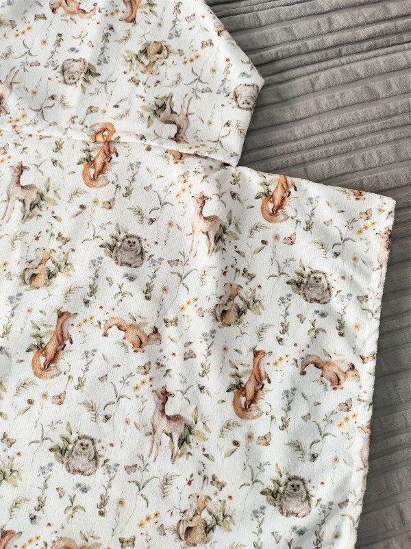 Producto - Ponchito Animalitos y flores del bosque
