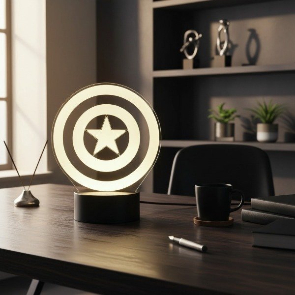 Producto - Velador Led Escudo Capitán