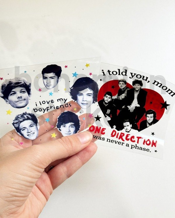 Producto - Sticker DTF UV x2 ONE DIRECTION - One Direction